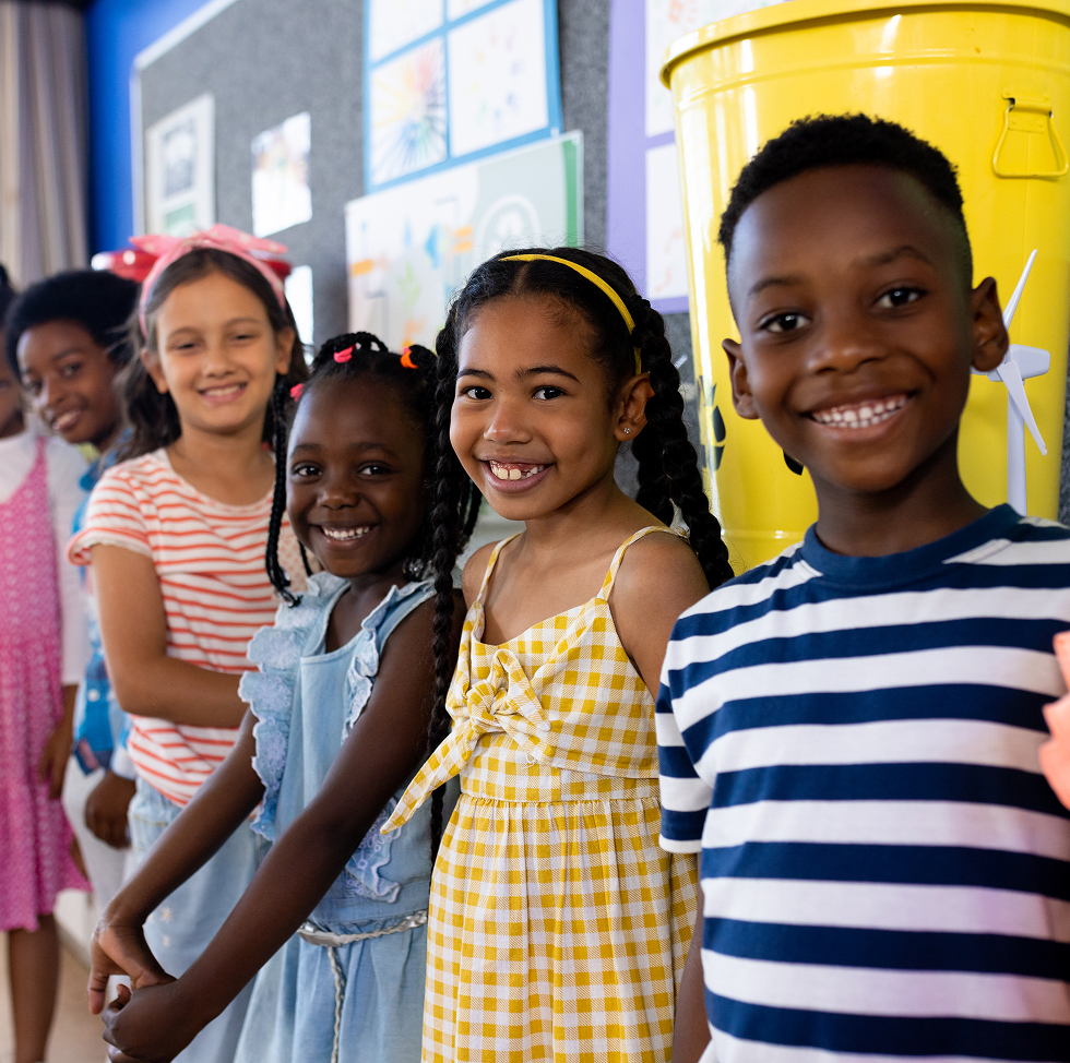 Children smiling together
