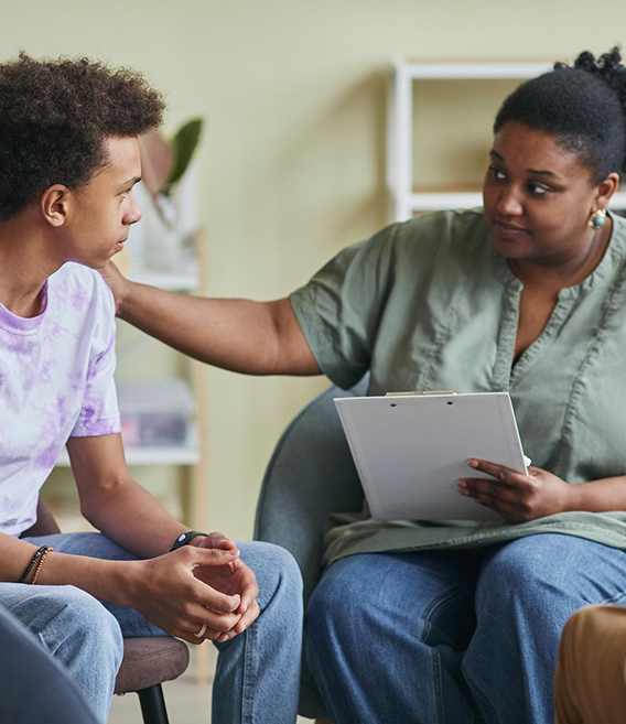 We create environments where the youth can find safety and support. 
